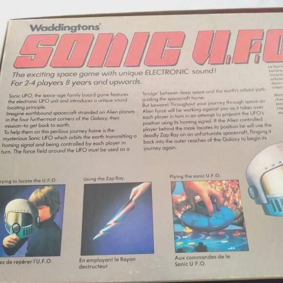 Sonic U.F.O. by Waddintons Vintage Antique 1979 Age 8+ 2 to 4 players Table Top - Picture 7 of 10